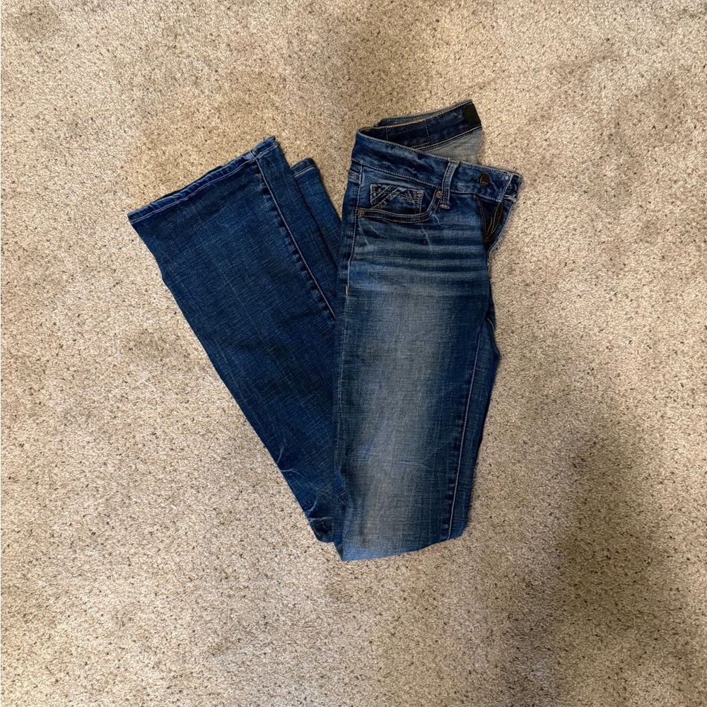 Buckle Dark Blue Women's Boot Cut Jeans